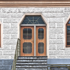 ADLO - Sicherheitst�r TEDUO, Thermo f�r den Au�enbereich, seitliches Design-Fixteil, Panzerglas