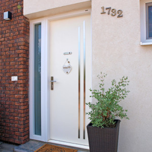 ADLO - Thermo-Au�enraumt�r ADUO, Leistenausf�hrung atyp, H�he 220cm, seitlicher Fixteil