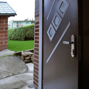 ADLO - Thermo-Au�enraumt�r Teduo, verglast P520, Thermo Dreifach-Panzerglas