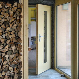 ADLO - Thermo-Sicherheitst�r ADUO + M4, verglast PS107, Oberfl�che der T�r und der Leisten LP RAL 1001