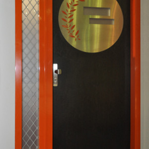 ADLO�Sicherheitst�ren ARDEN, NOBLESSE, Zaira 004, Thermo, fester Teil verglast mit Gitter