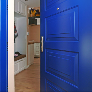 ADLO - Sicherheitst�r ARDEN, Kasettendesign KV 203, Beleistung der Kasetten KV - 2, Oberfl�che RAL 2013