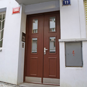 ADLO - Thermo-Doppelfl�gel-Sicherheitst�r TEDUO, Wohnhauseingang, verglast PS 201