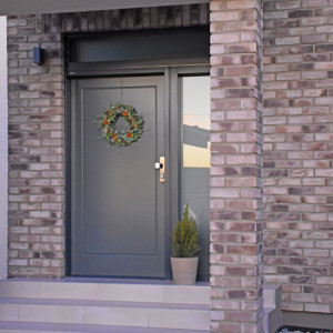 ADLO - Au�enraumt�r Lisbeo, Reihe Thermo, verglast, P370 atyp, T�roberfl�che RAL 7024