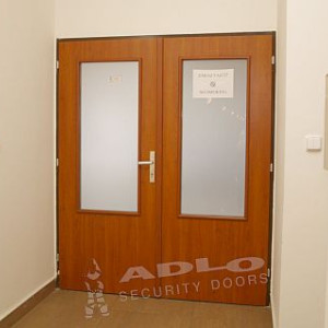 ADLO - Sicherheitst�r TEDUO, 80 x 80cm, Glasausf�hrung atyp, zweifl�gelige
