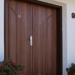 ADLO - Thermo-Au�enraumt�r TEDUO, doppelfl�gelig 90 x 90cm, Leistenausf�hrung L371