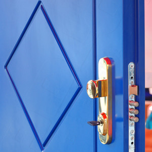 ADLO - Sicherheitst�r TEDUO, Thermo f�r den Au�enbereich, Dreifachglas Fixteile, Hauseingang