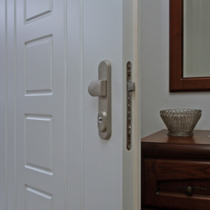 ADLO - Thermo-Au�enraumt�r Tesim, Hauseingangst�r, profilliert, T�roberfl�che color RAL 9016