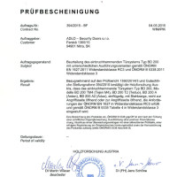 ADLO Sicherheitst�ren TEJEN M4, TEDUO, ADUO, ARDEN EN 1627, RC3, �NORM B 5338