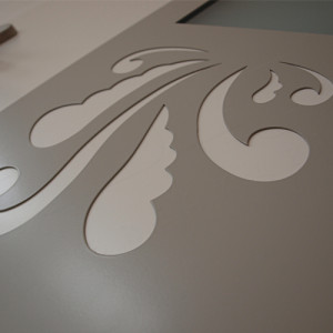 ADLO - Sicherheitst�r TEDUO, NOBLESSE, Camella 003, Termo-Dreifachglas, detail