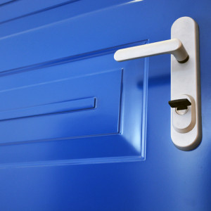 ADLO - Sicherheitst�r ZENIT, Kasettenausf�hrung KV-2 250, Oberfl�che Color RAL, Kasettendetail