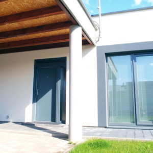 ADLO - Thermo-Au�enraumt�r TESIM mit Fixteilen, Oberfl�che der T�r und der T�rzarge RAL 7011 matt