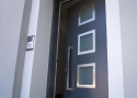 ADLO - Thermo-Außenraumtür LISBEO, Thermo-Dreifachglas P554, Elektroschloß,  Knopf Entero