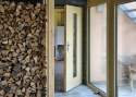 ADLO - Thermo-Außenraumtür ADUO +M4, verglast PS107, Oberfläche de Tür und der Leisten LP RAL 1001