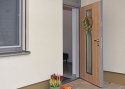ADLO - Thermo-Außenraumtür verglast, Abmessung 90cm x 245cm, mit Oberlichte