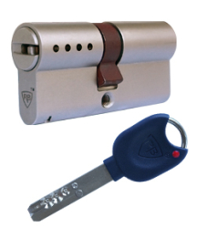Biometrie-Set - RB Locxis Sicherheitszylinder, Daumen, 76mm/31xM45, 5 Schlssel + Biometrie-Set V22