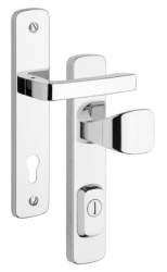 Schutzbeschlag Rostex R1, Astra, Chrom Edelstahl, Griff - Quadratischer Griff