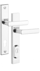 Schutzbeschlag Rostex R4, Quadratisch, Chrom Edelstahl, Drcker - Drcker