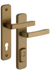 Sicherheitsbeschlag Rostex R4, Astra, Bronze, Griff - Griff