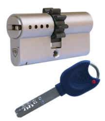 RB Locxis ADLO Sicherheitszylinder, mit Widerhaken, 95mm/40x55, 5 Schlssel.